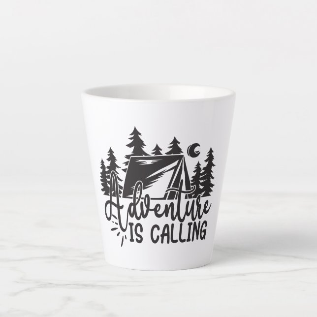Tasse Latte L'aventure vous appelle (Devant)