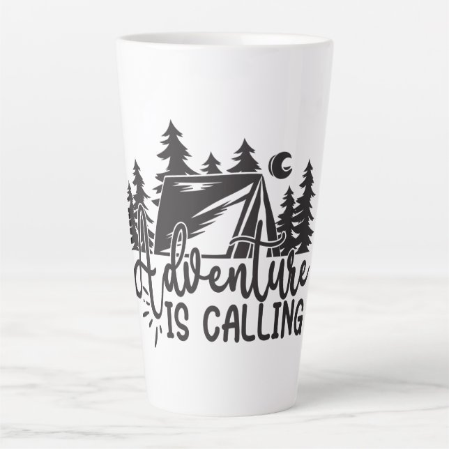 Tasse Latte L'aventure vous appelle (Devant)
