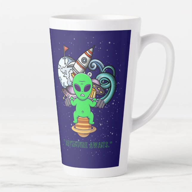 Tasse Latte l'aventure vous attend (Droite)