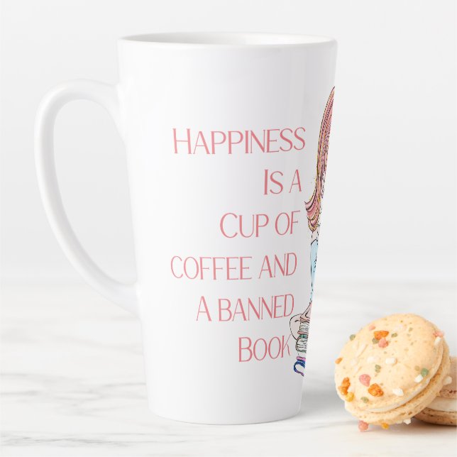 Tasse Latte Le bonheur est une coupe de café (En situation)