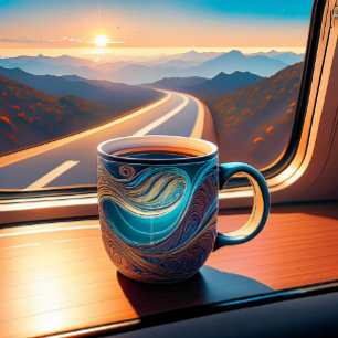 Tasse Latte Le café est ma religion