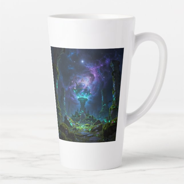 Tasse Latte Le chemin des étoiles - Voyage à travers l'univers (Droite)