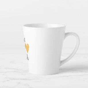 Tasse Latte Le cœur de l'enseignement