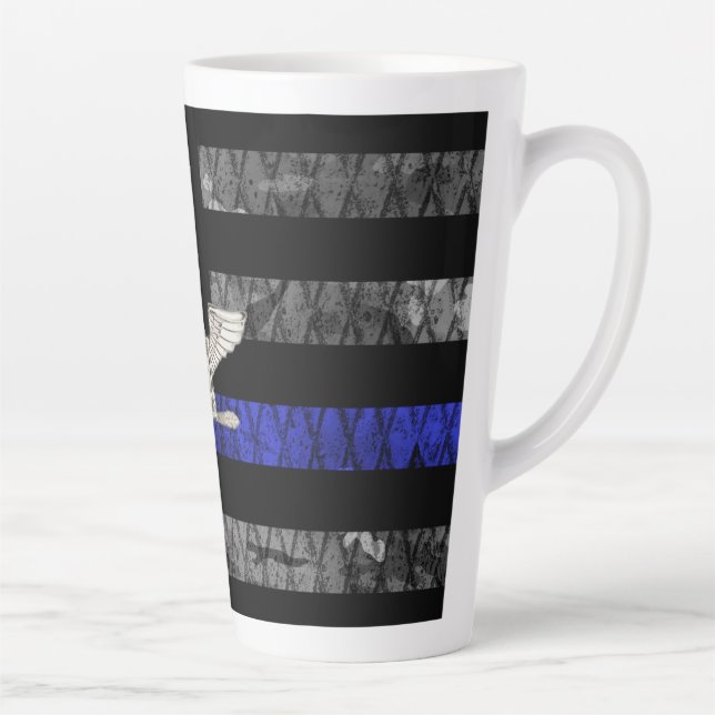 Tasse Latte Le colonel Thin Blue Line Distresse (Droite)