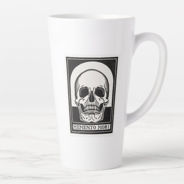 Tasse Latte Le crâne Memento Mori (Droite)