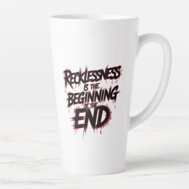 Tasse Latte Le Danger d'un Leadership Téméraire (Droite)