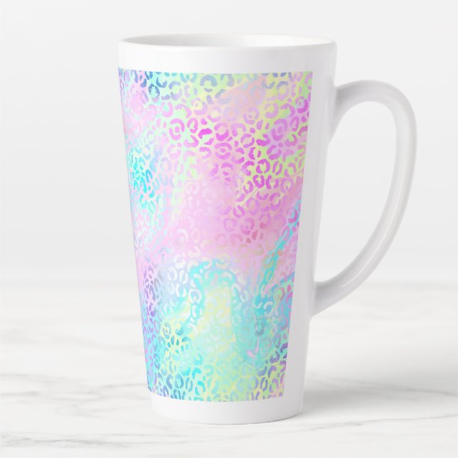 Tasse Latte Le design Iridescente Leopard Series 10 (Droite)