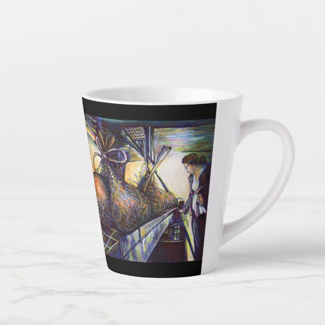 Tasse Latte Le destin hurlant de la vie (Droite)