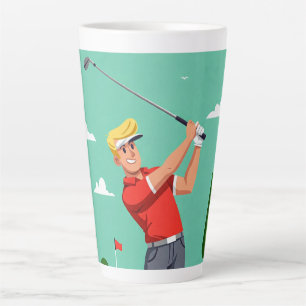 Tasse Latte Le golf est la vie