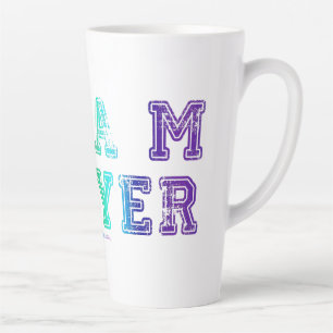 Tasse Latte Le joueur de l'équipe de SlipperyJoe rempli de plu