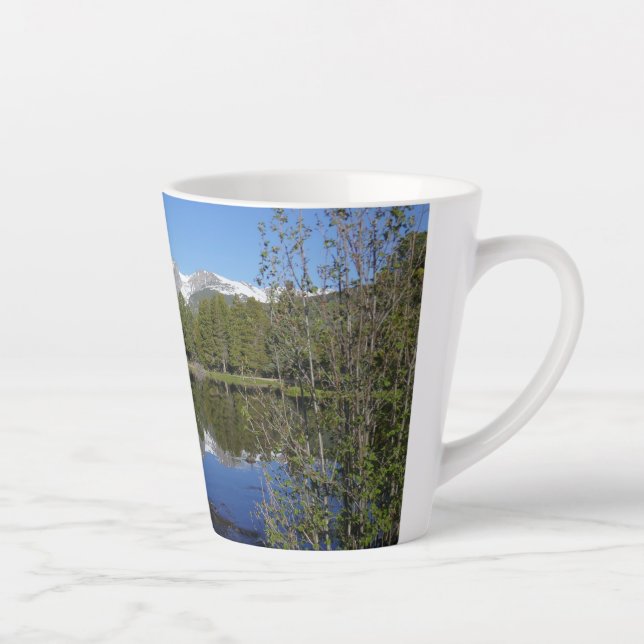 Tasse Latte Le lac Sprague II du parc national Rocky Mountain (Droite)