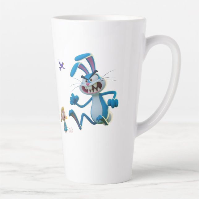 Tasse Latte Le lapin en colère  (Droite)