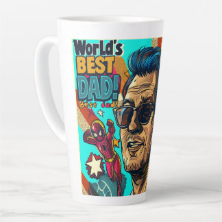 Tasse Latte Le meilleur Art numérique papa du monde