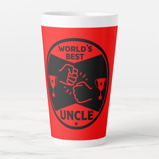 Tasse Latte Le meilleur oncle du monde (Devant)