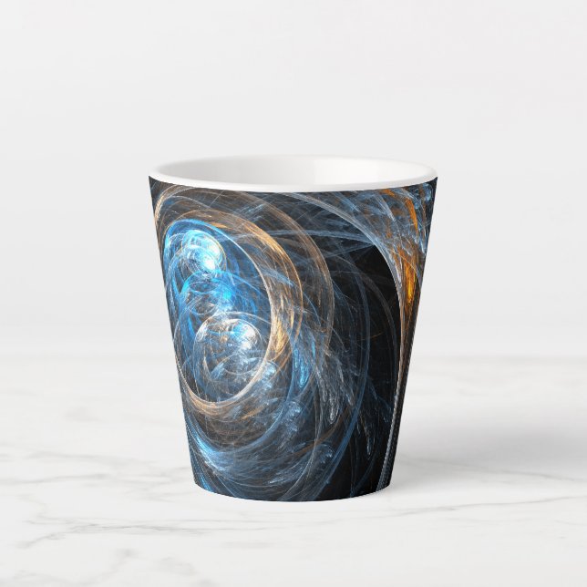 Tasse Latte Le monde de l'art Abstrait (Devant)