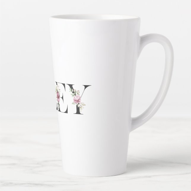 Tasse Latte Le nom de Riley. Je m'appelle Riley. (Droite)