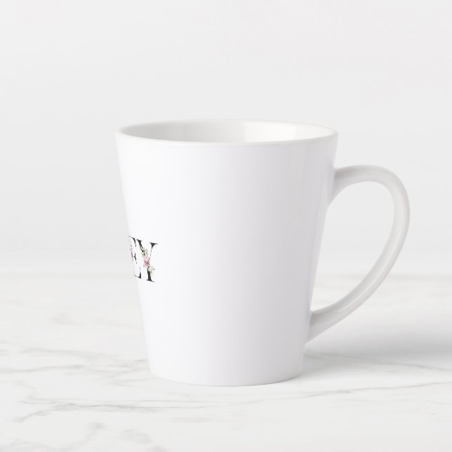 Tasse Latte Le nom de Riley. Je m'appelle Riley. (Droite)