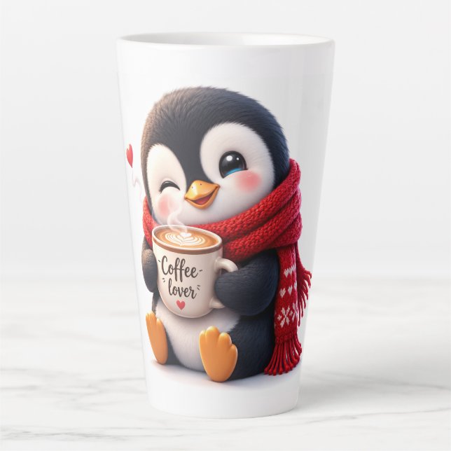 Tasse Latte Le Petit Manchot Café (Devant)