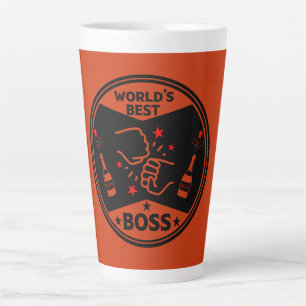 Tasse Latte Le plus grand patron du monde