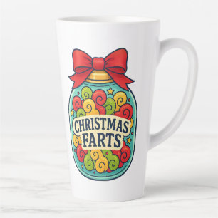 Tasse Latte Le pot de pets de Santa Drôle Fête Flatulence fest