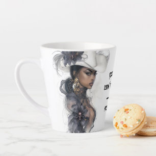 Tasse Latte Le pouvoir n’est pas fort, il est bien positionné