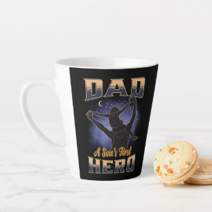 Tasse Latte Le premier héros de Papa A Son Fils