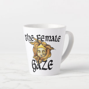 Tasse Latte Le regard féminin Medusa serpente l'Humour féminis