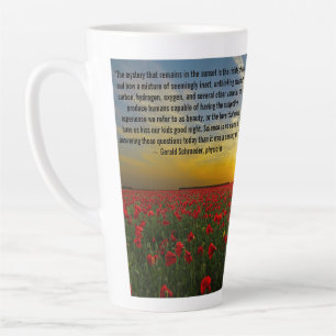 Tasse Latte Le scientifique cite les coquelicots couchés de so