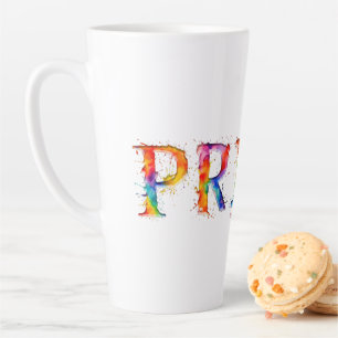 Tasse Latte Le texte coloré et créatif de SlipperyJoe sur le t