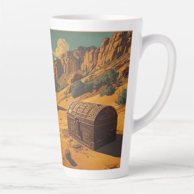 Tasse Latte Le trésor perdu dans le désert (Droite)