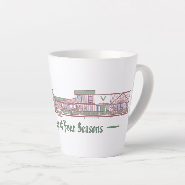 Tasse Latte Le Village des Quatre Saisons (Angle droit)