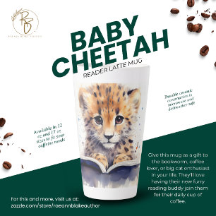 Tasse Latte Lecteur bébé Guépard