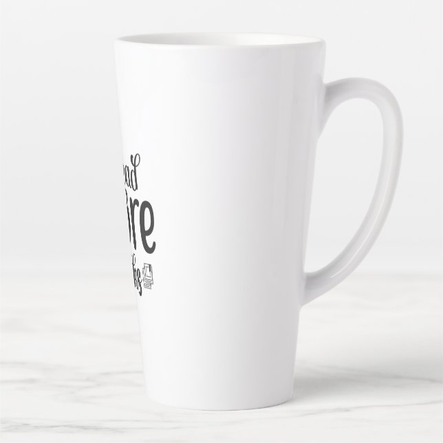Tasse Latte Lecture d'Art Lire plus de livres (Droite)