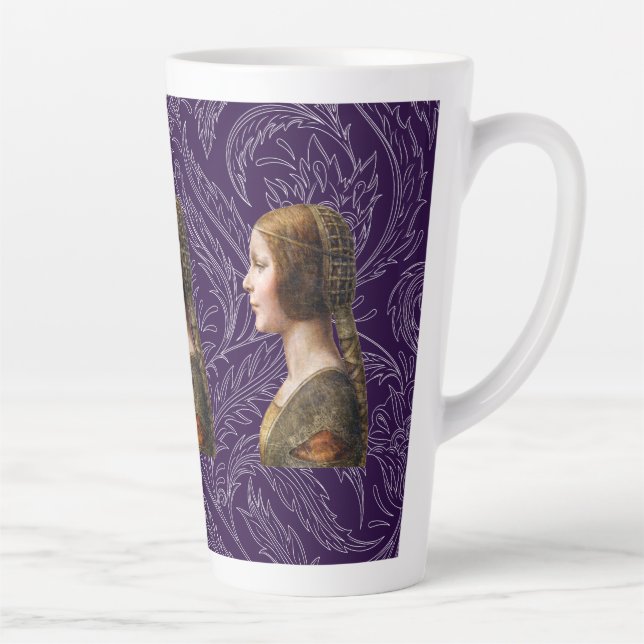 Tasse Latte Leonardo da Vinci Portrait La Bella Principessa (Droite)