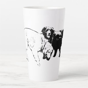 Tasse Latte Les amis sur le chemin de la feuilles