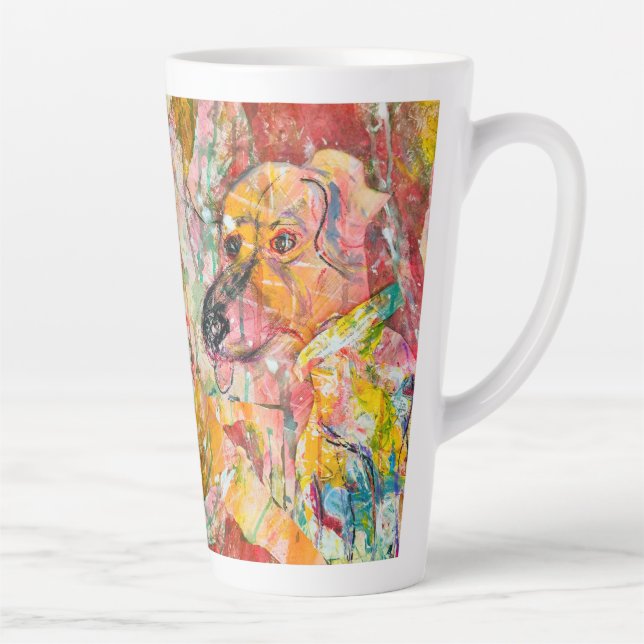 Tasse Latte Les chiens sont magiques (Droite)