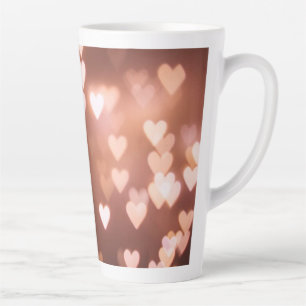 TASSE LATTE LES COEURS DU JOUR DE ROSE VALENTINE