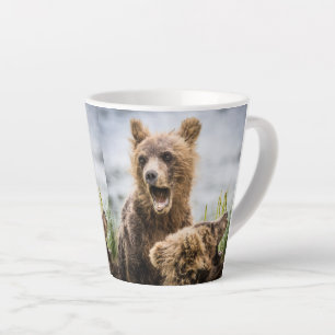 Tasse Latte Les Cubs Grizzly À La Recherche De Leur Maman