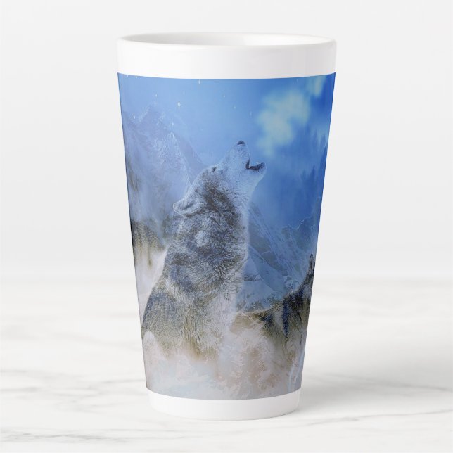 Tasse Latte Les Eaux de loup (Devant)
