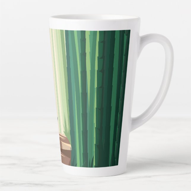 Tasse Latte Les forêts de bambou (Droite)