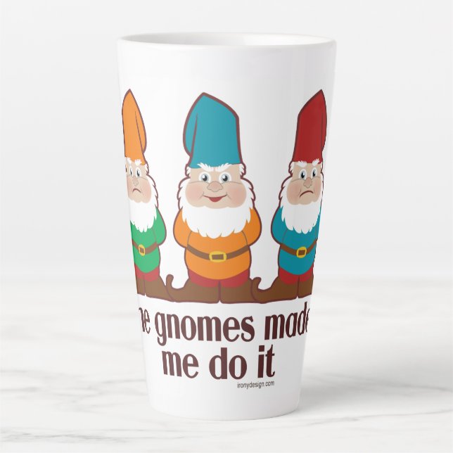 Tasse Latte Les Gnomes M'Ont Fait Le Faire (Devant)