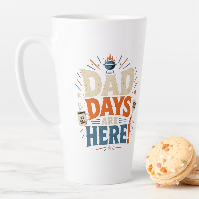 TASSE LATTE LES JOURS DES PAPA SONT ARRIVÉS (En situation)