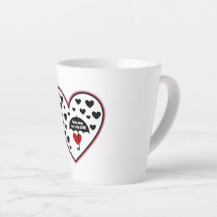 Tasse Latte Les jours pluvieux ne peuvent pas arrêter l'amour