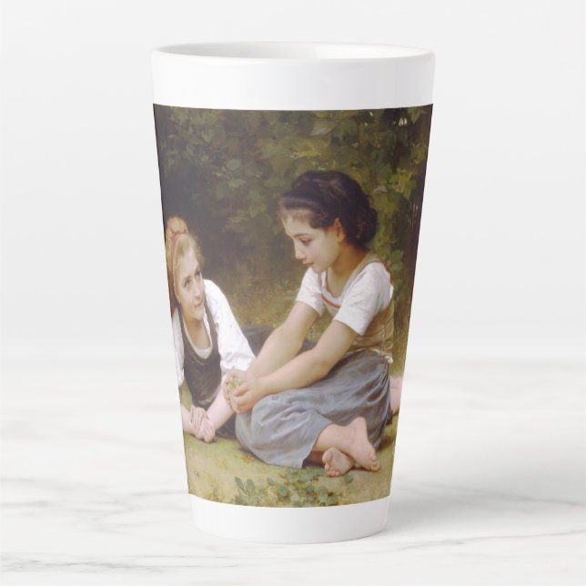 Tasse Latte Les Noisettes : Les jeunes filles ramassent les no (Devant)