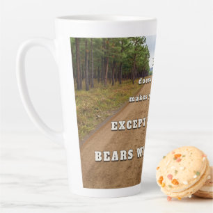 Tasse Latte Les ours de SlipperyJoe vous tueront empreintes de