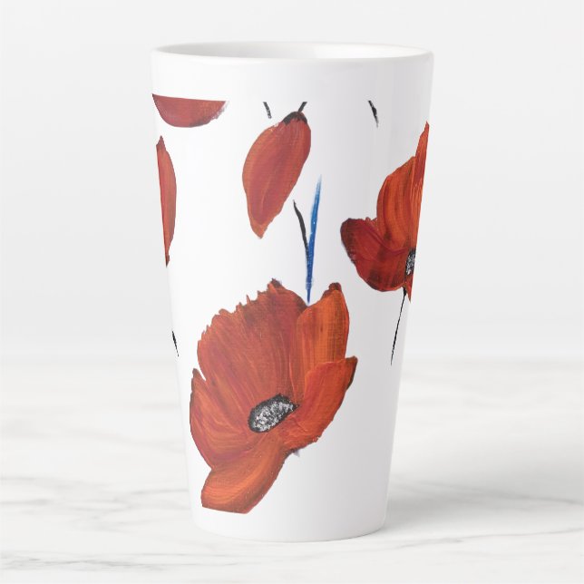 Tasse Latte Les pavots (Devant)