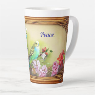 Tasse Latte Les perroquets de paix