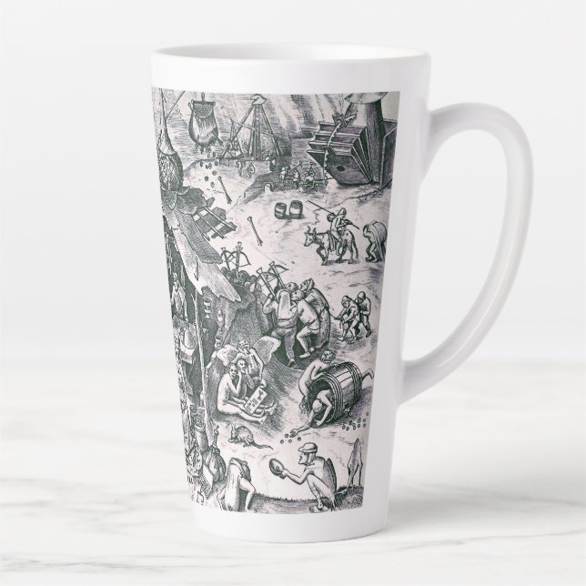 Tasse Latte Les sept péchés mortels - la cupidité (Droite)