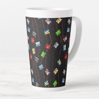 Tasse Latte Les téléphones colorés, dans l'ancien temps