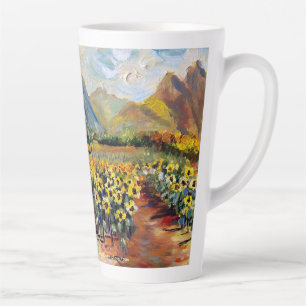 Tasse Latte Les tournesols de Waimanalo